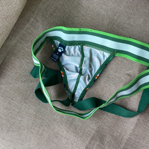 Gay pride, rainbow, jockstrap, Christmas tree, paw print size small new - Picture 6 of 10